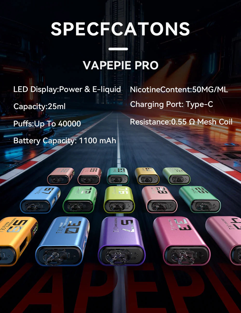STRAWBERRY KIWI-Vapepie PRO 40000 Puffs